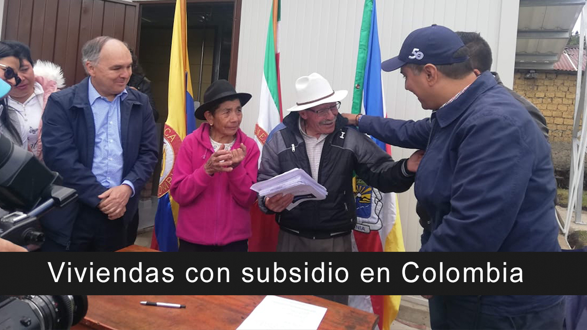 Viviendas con subsidio en Colombia