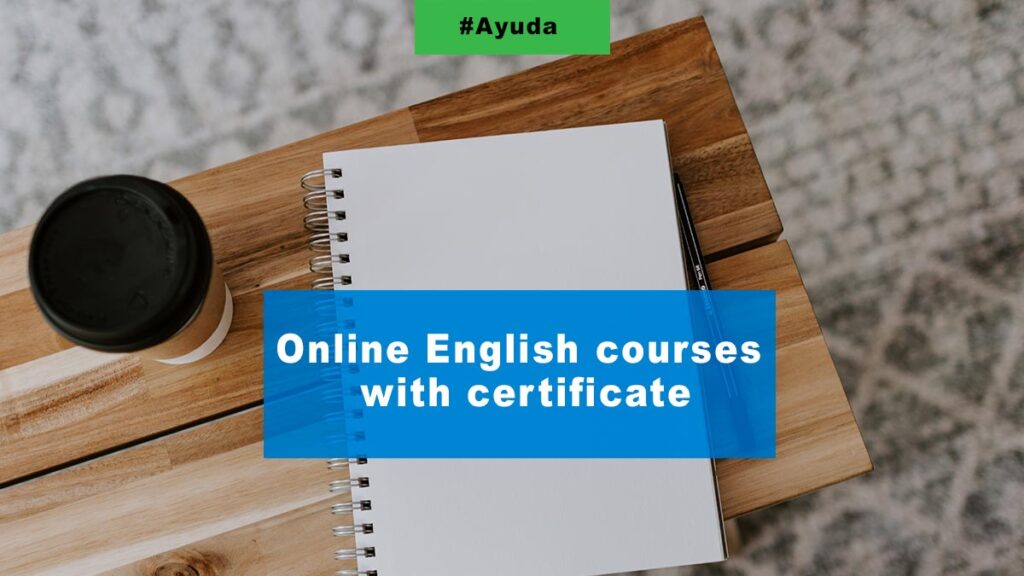 Online English courses with certificate